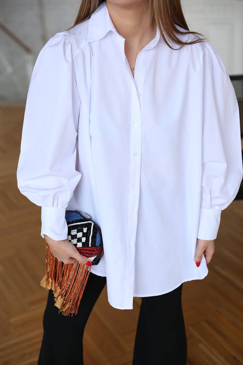 24k14335 Oversized poplin shirt
