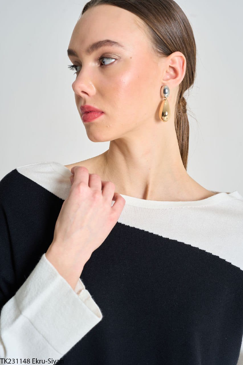 231148 Interverse Boat Neck Sweater
