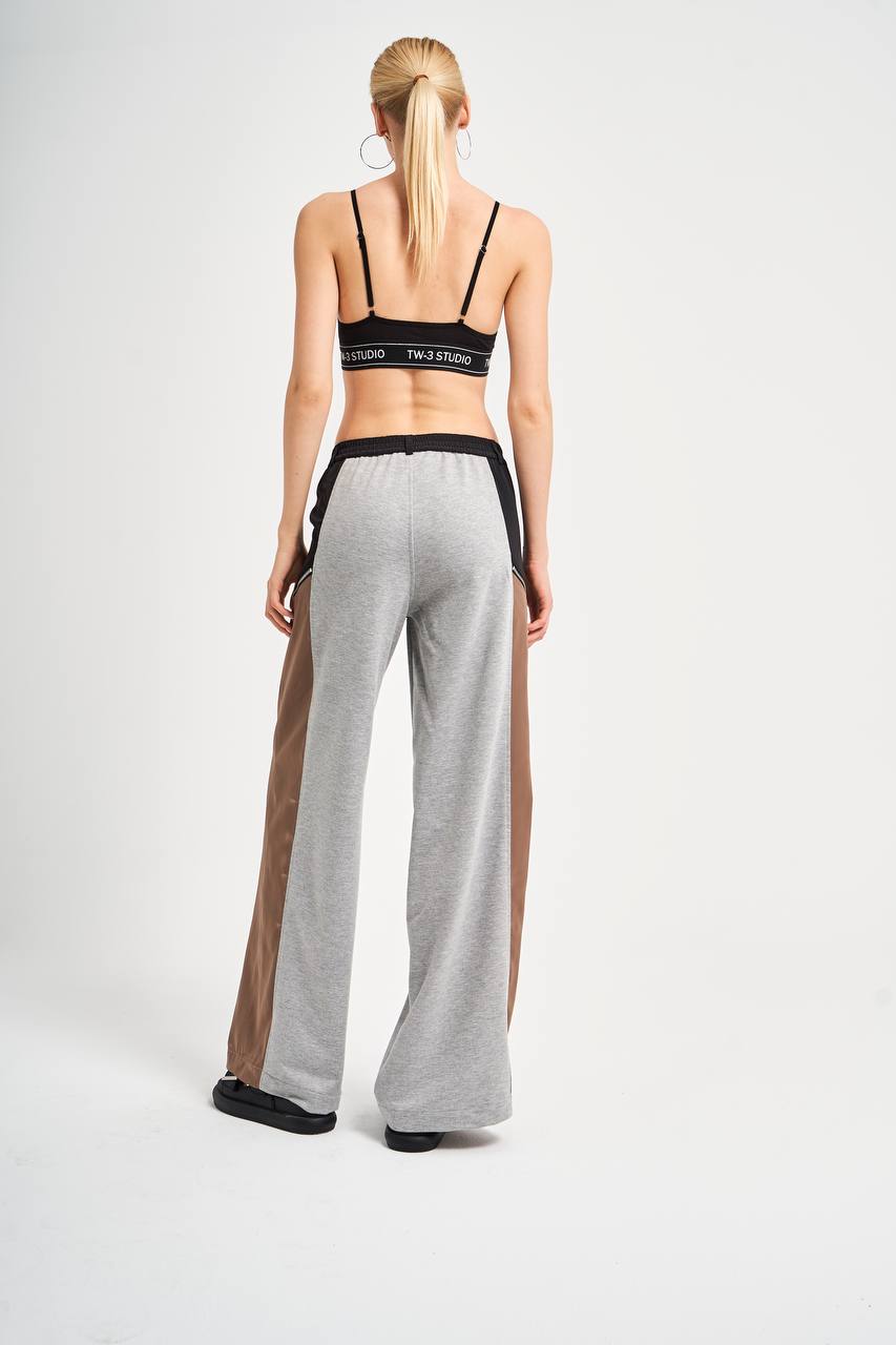 453 Wide Leg Beige/black