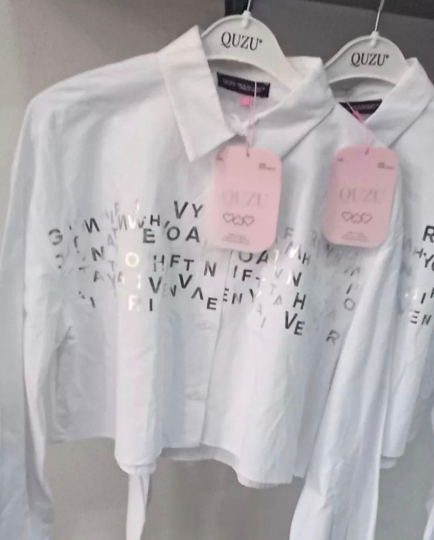 11666 crop white shirt