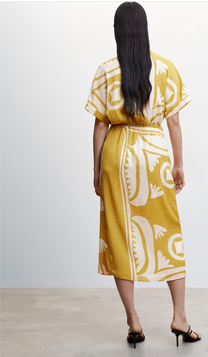 Printed Shirt Dress