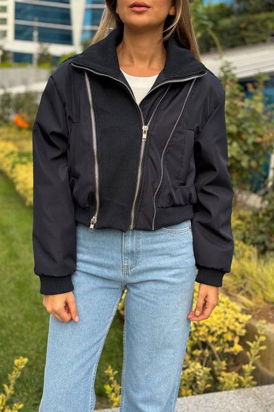 23390 cropped jacket parachute
