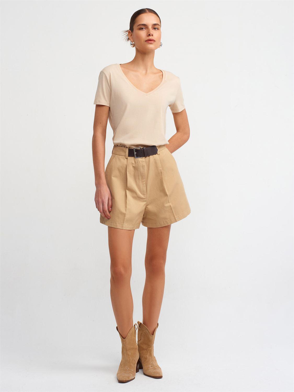 3470 V NeckBasic T_Shirt