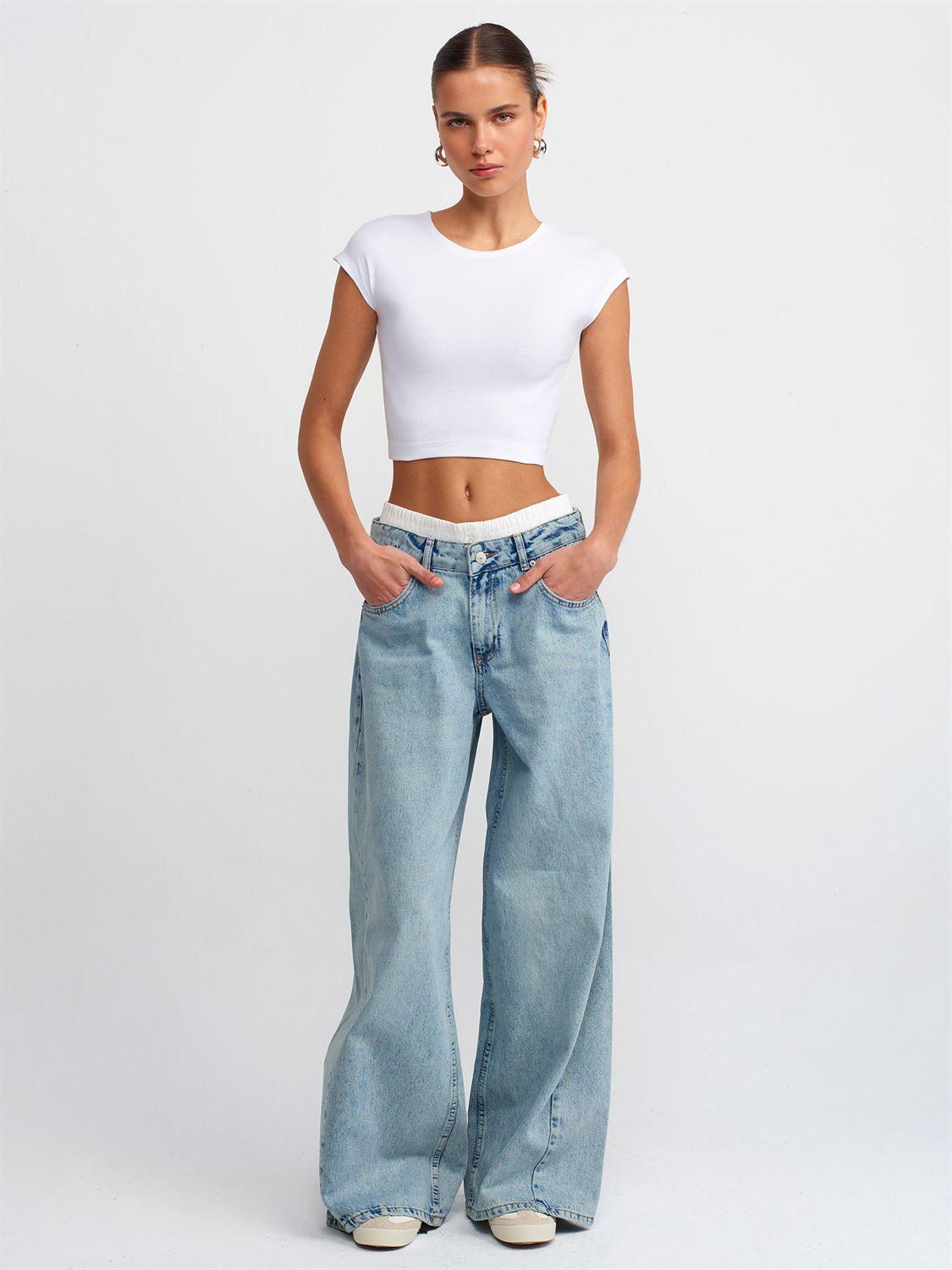 30528 Cotton and Modal Blend Crop Top