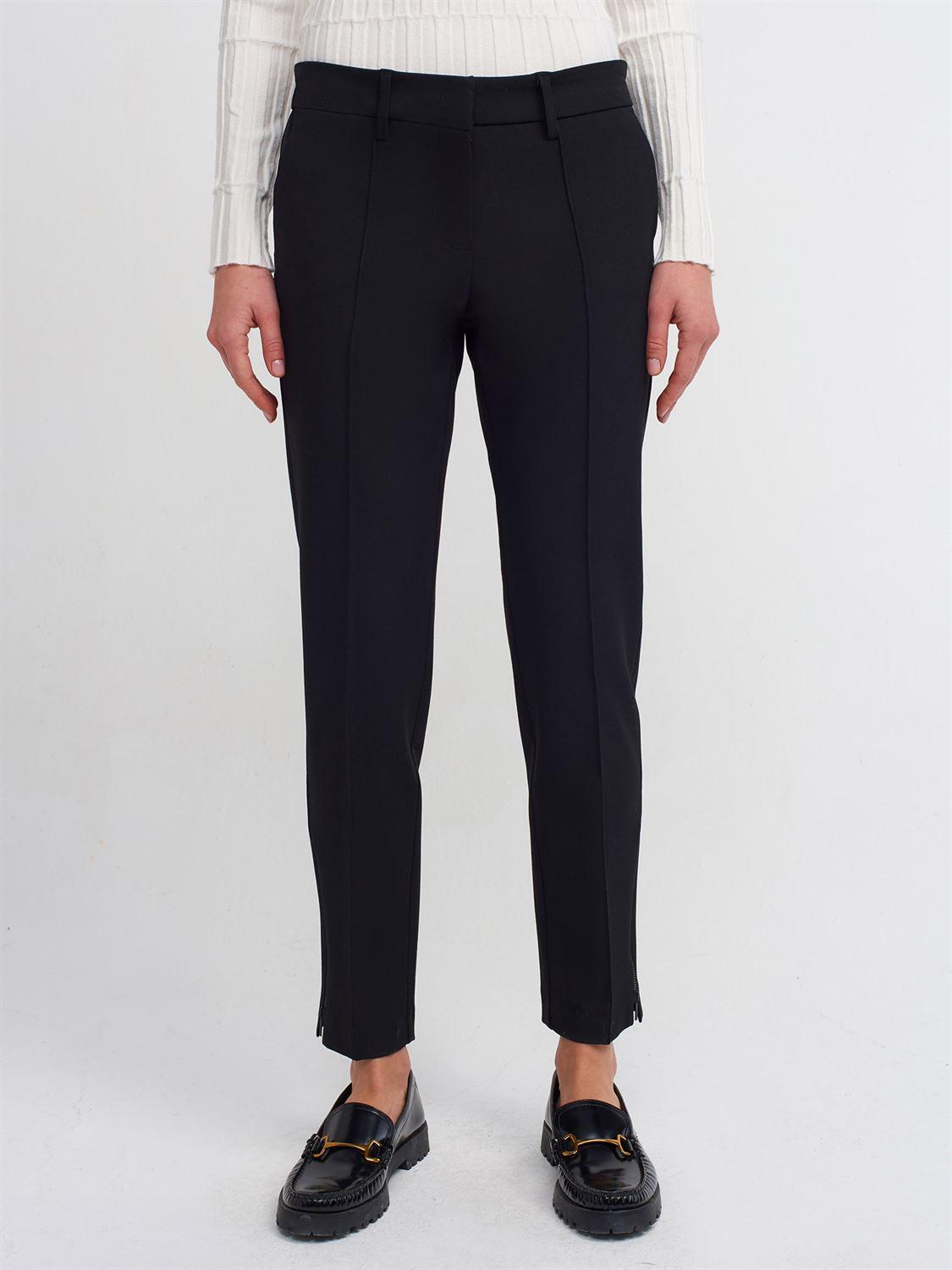 71237 Zippered Trousers-Black