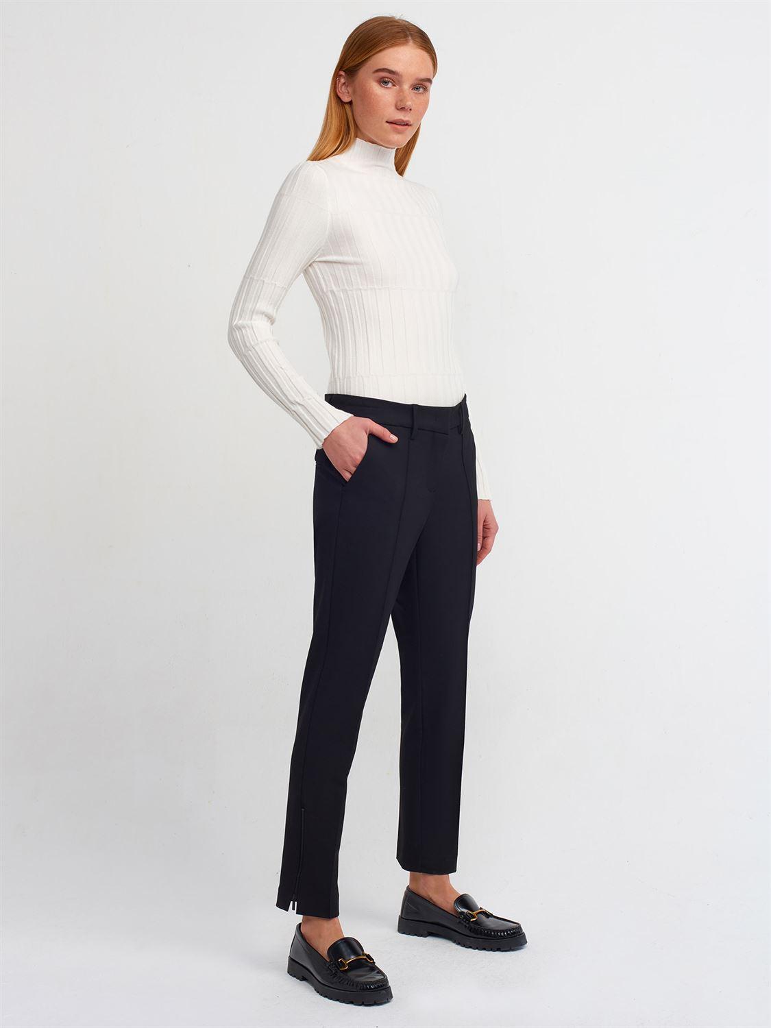 71237 Zippered Trousers-Black