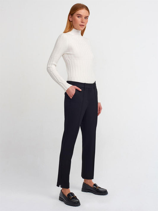 71237 Zippered Trousers-Black