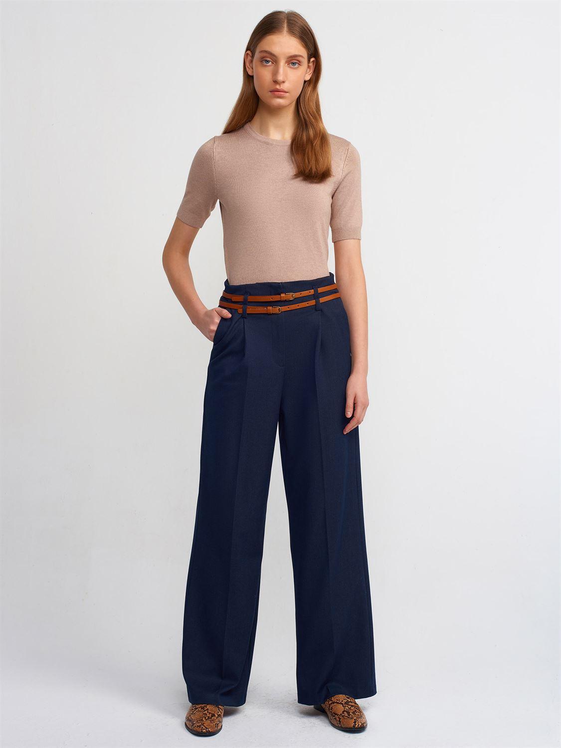 71245 Belted High Waist Trousers