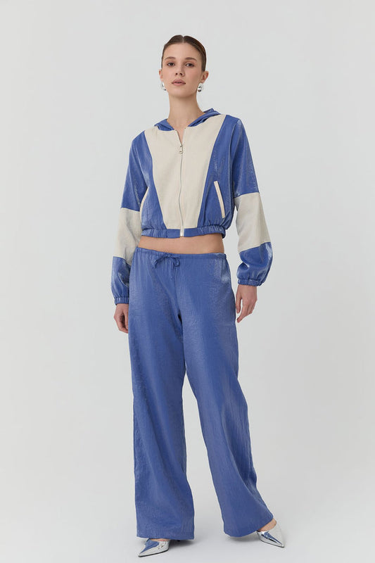 71247 Shiny Look High Waist Trousers