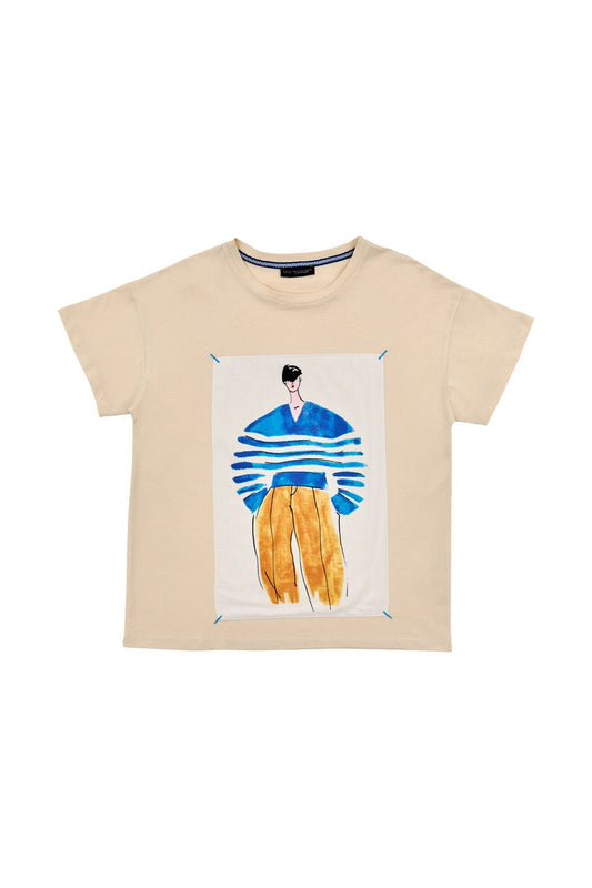 Colorful Print Detailed T-Shirt