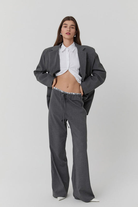 71229 Boxer Detailed Striped Trousers