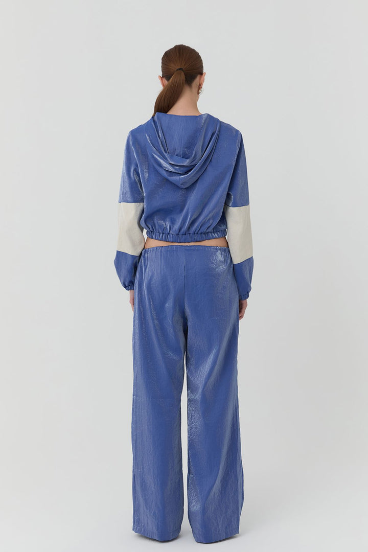 71247 Shiny Look High Waist Trousers