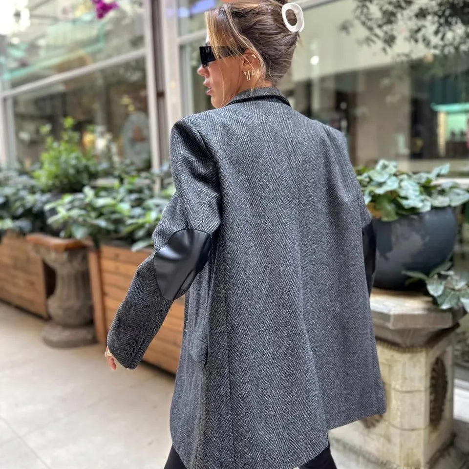 54415Cashmere blazer Fume