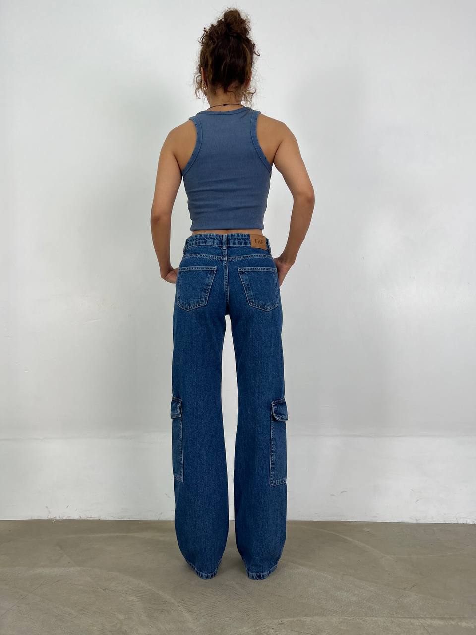 3169 Cargo wide leg jeans