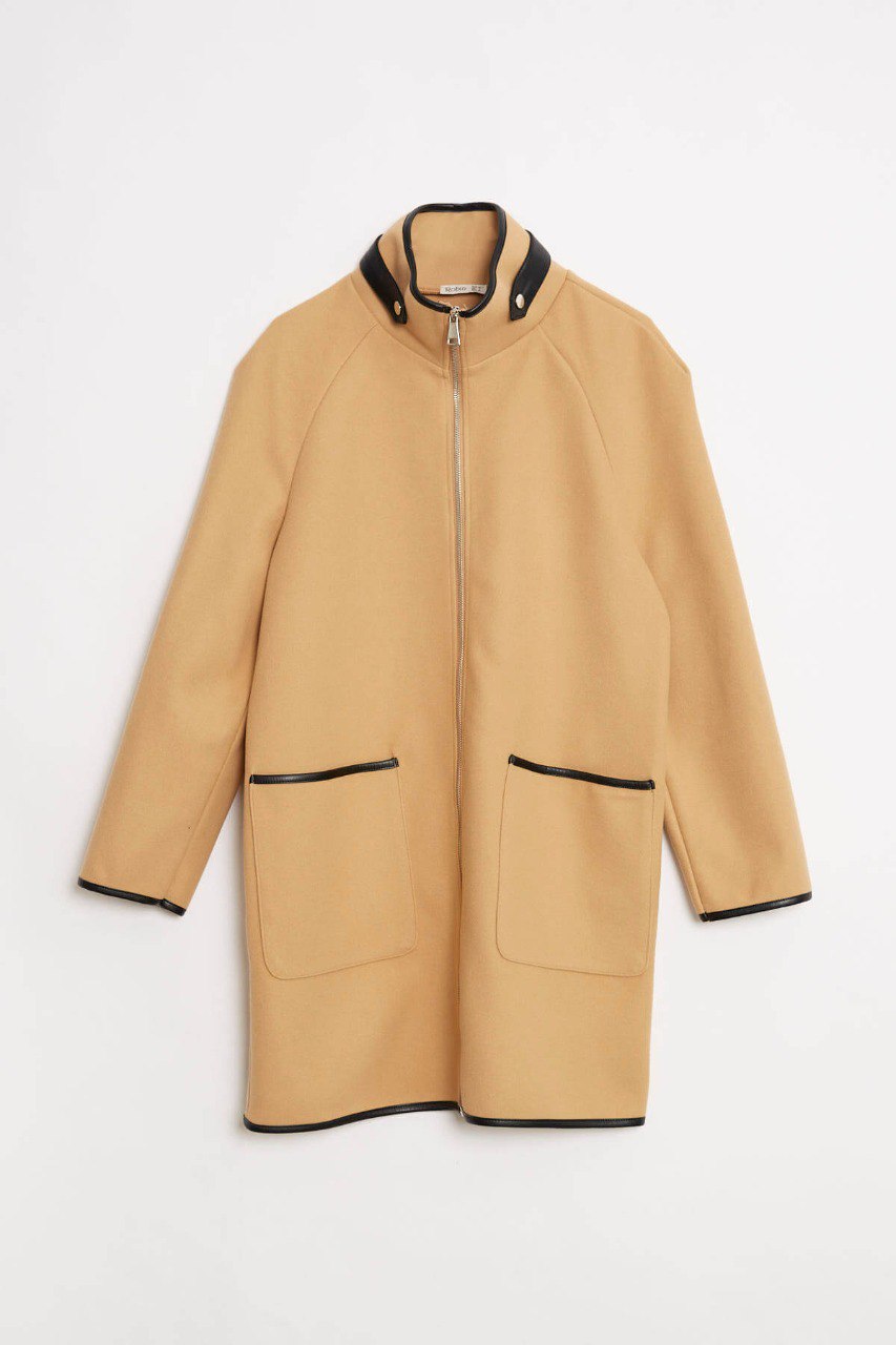 99131 Cashmere coat with zipper