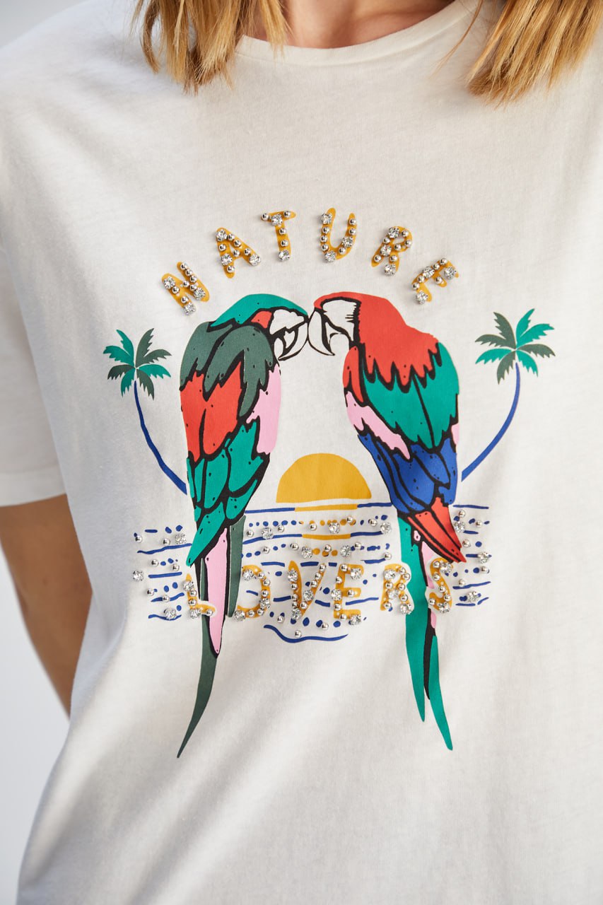 16062 Stoned parrot Tshirt