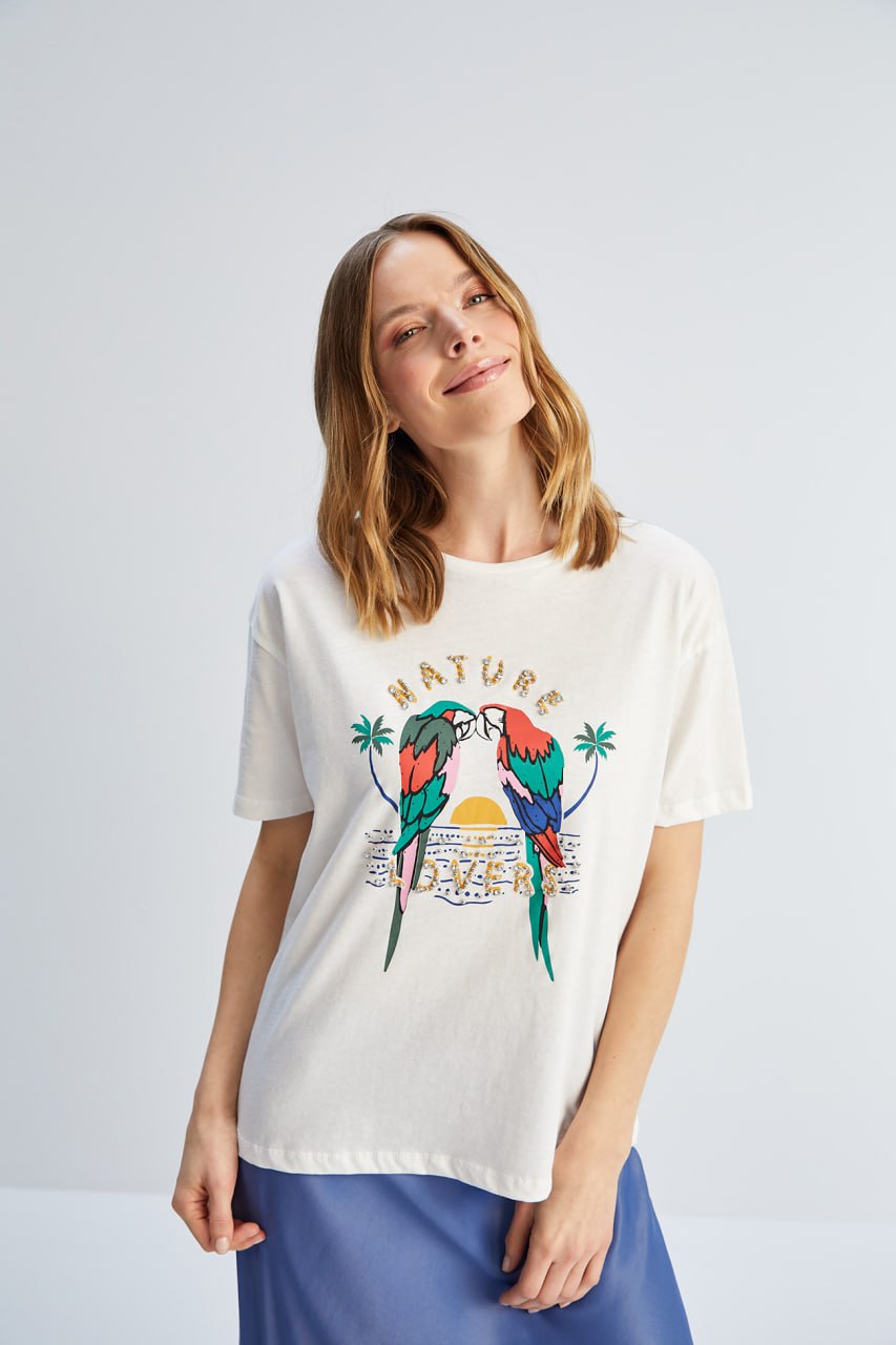 16062 Stoned parrot Tshirt
