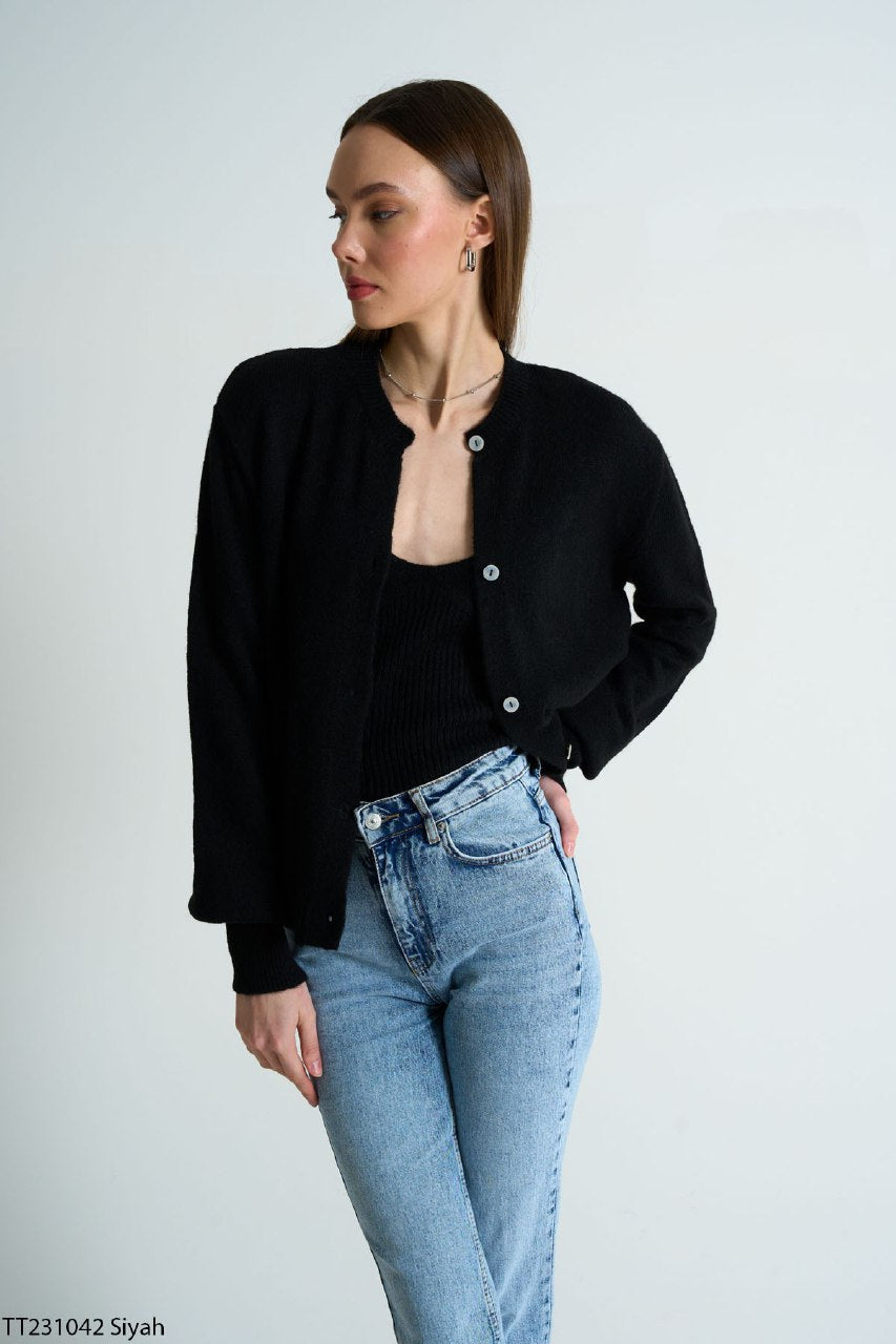 231042 Cardigan Bustier Suit