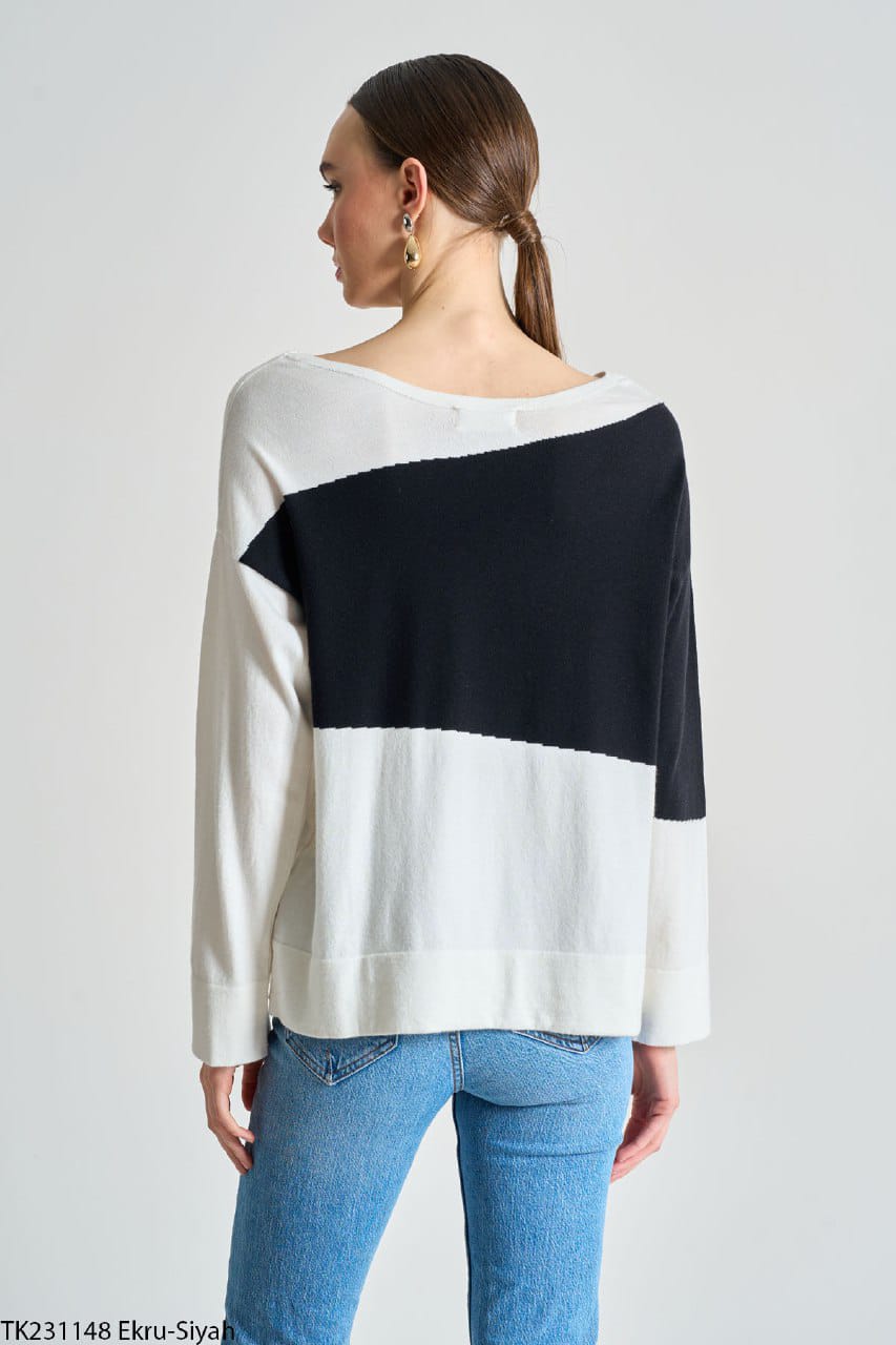 231148 Interverse Boat Neck Sweater