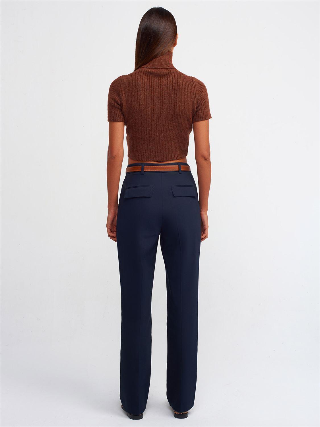 71216 Belted Straight Fit Treasers