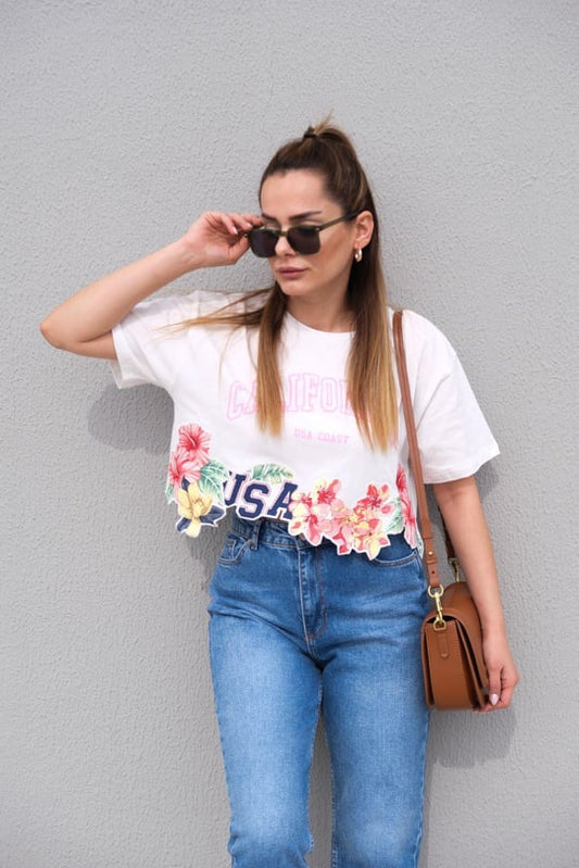180133 Florist Crop Top