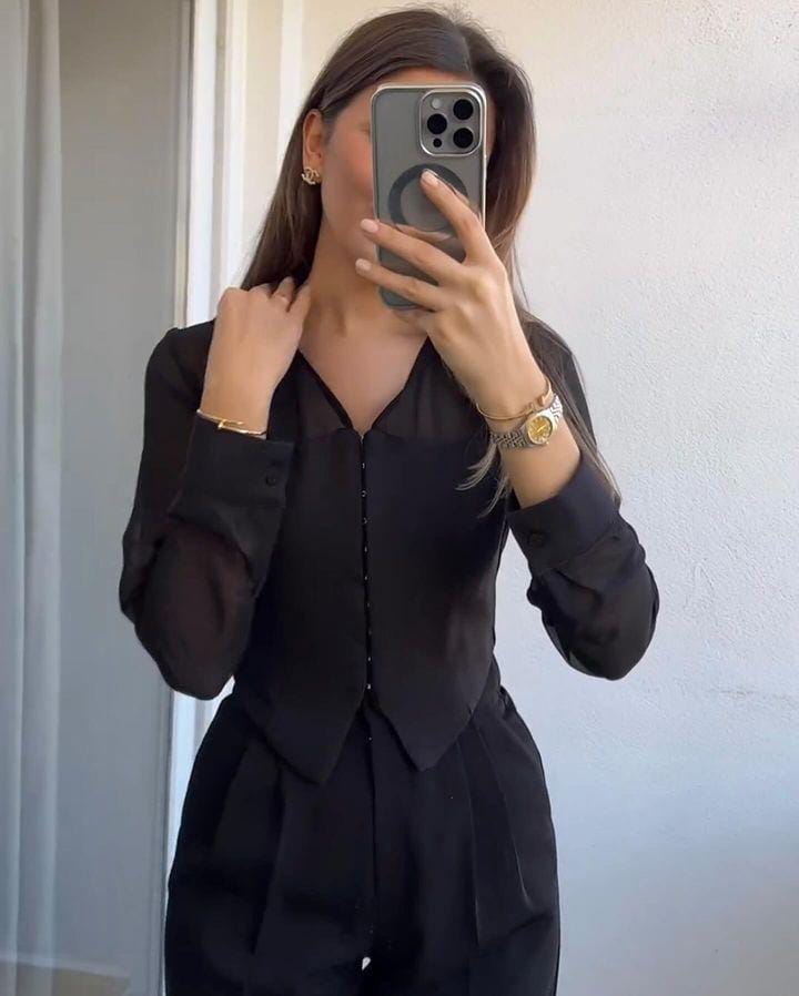 34002 Chiffon Shirt