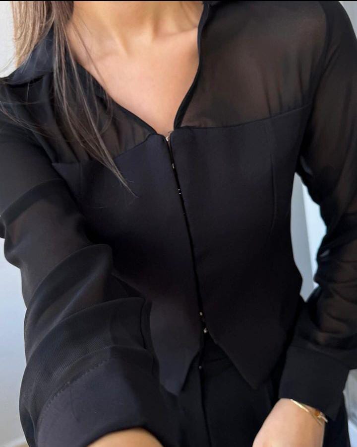 34002 Chiffon Shirt