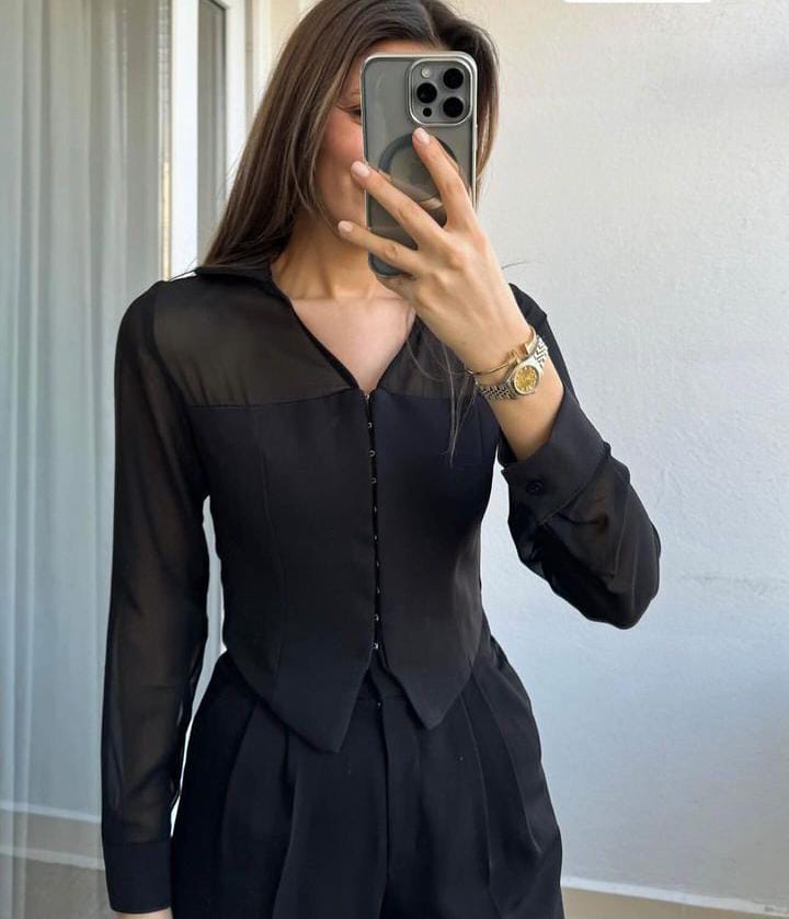 34002 Chiffon Shirt