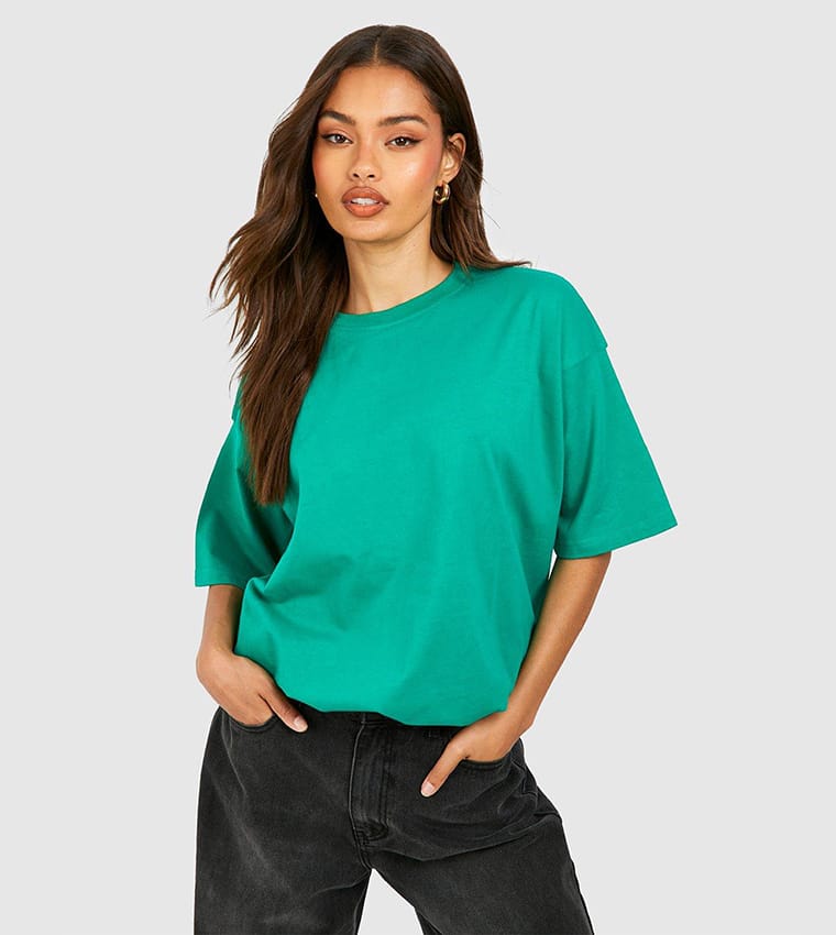30312 Decorative Stitched Crew Neck Tshirt
