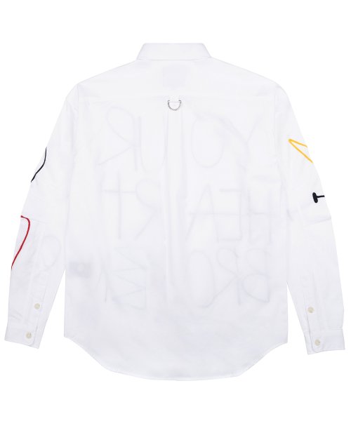 11705 White Shirt With Color Details