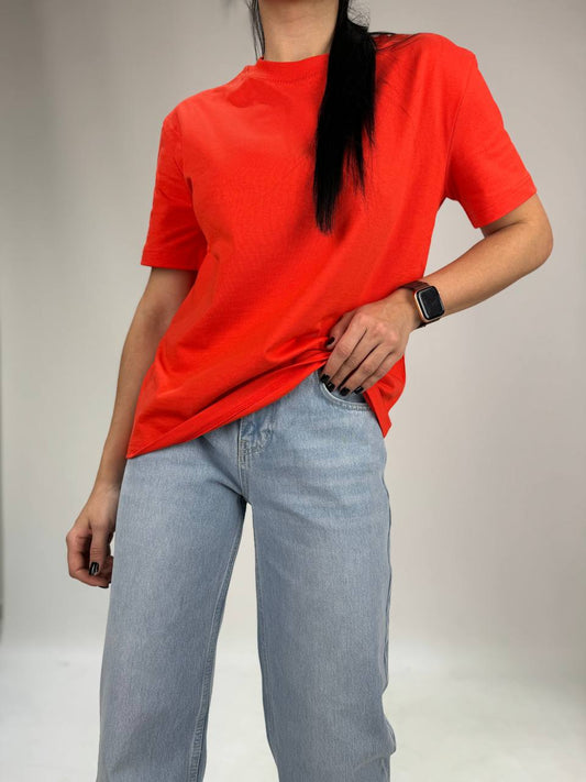 30312 Decorative Stitched Crew Neck Tshirt