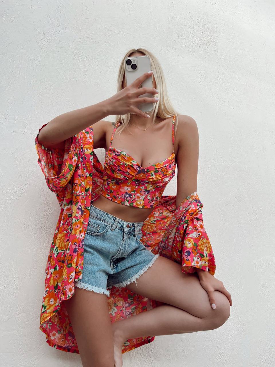 51111 Cardigan Lexi Floral Kimono