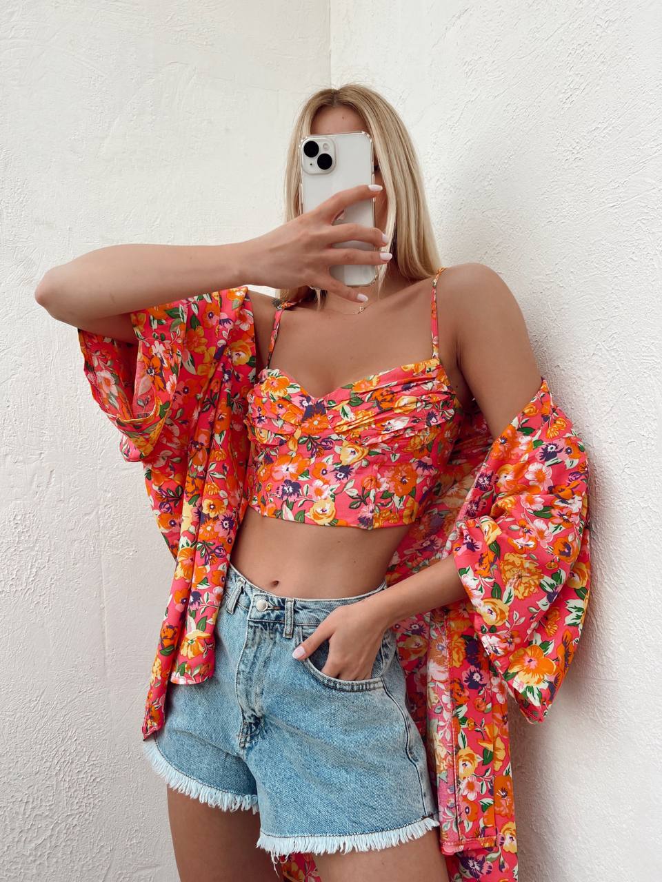 51111 Cardigan Lexi Floral Kimono