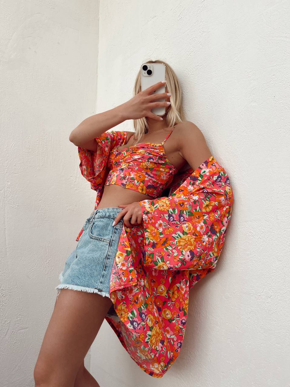 51111 Cardigan Lexi Floral Kimono