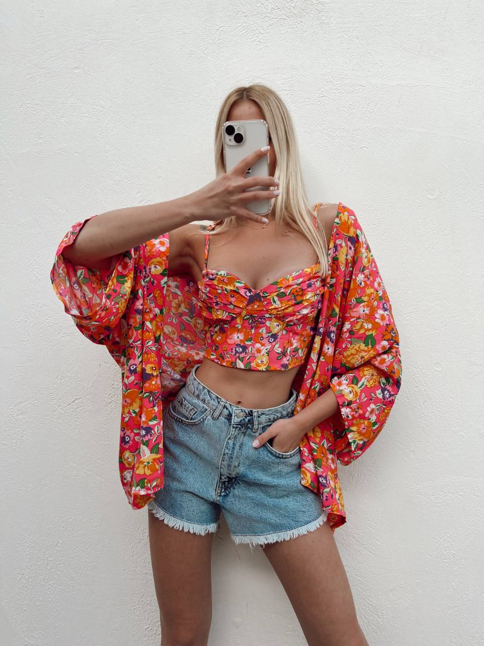 51111 Cardigan Lexi Floral Kimono