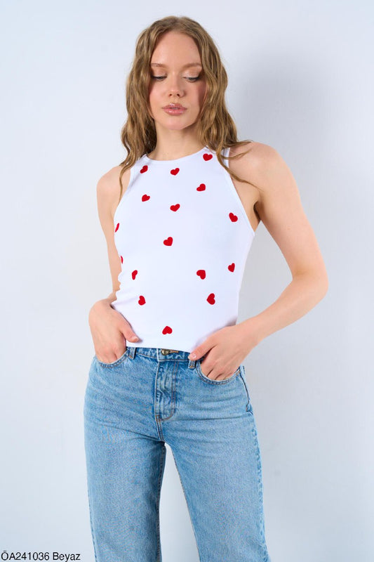 241036 Brotel with red heart print