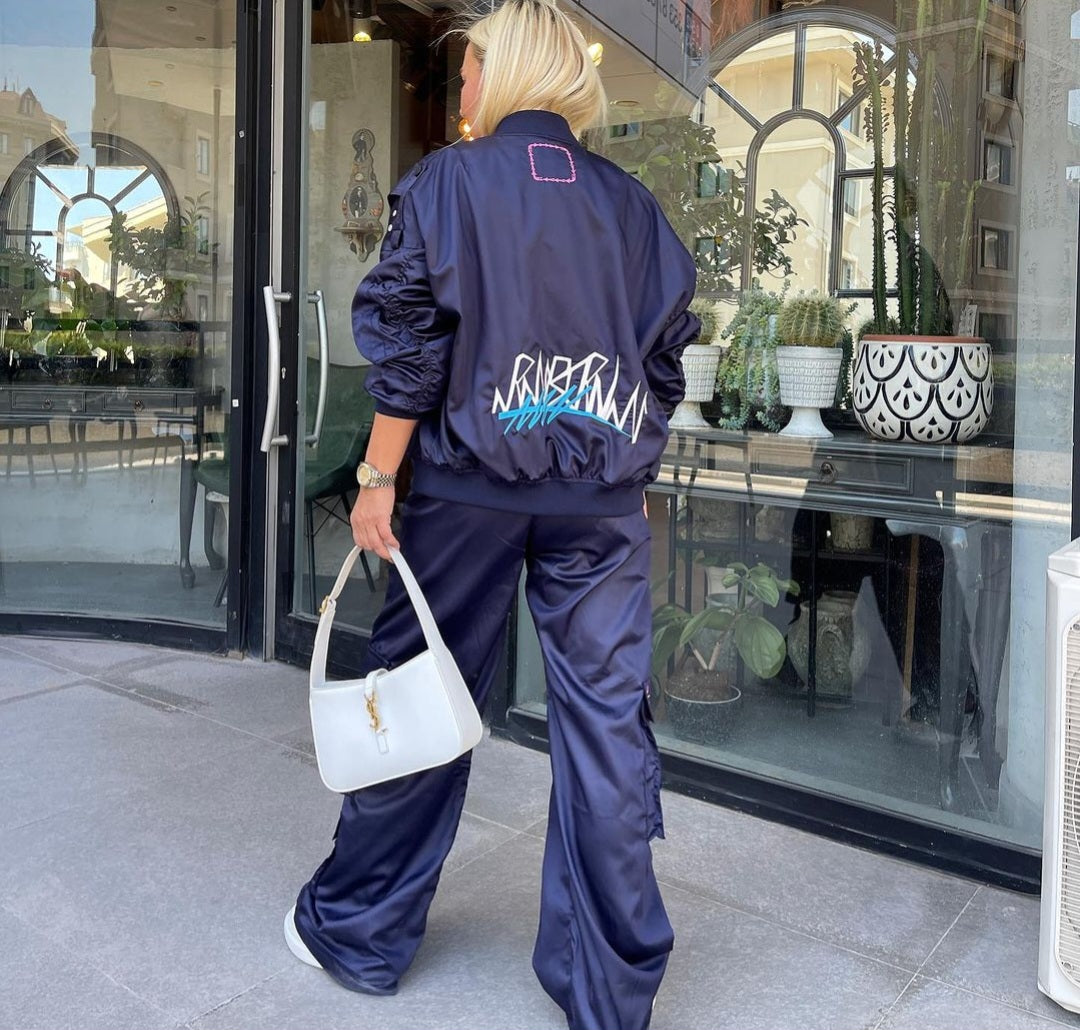 51319 Bomber satin navy