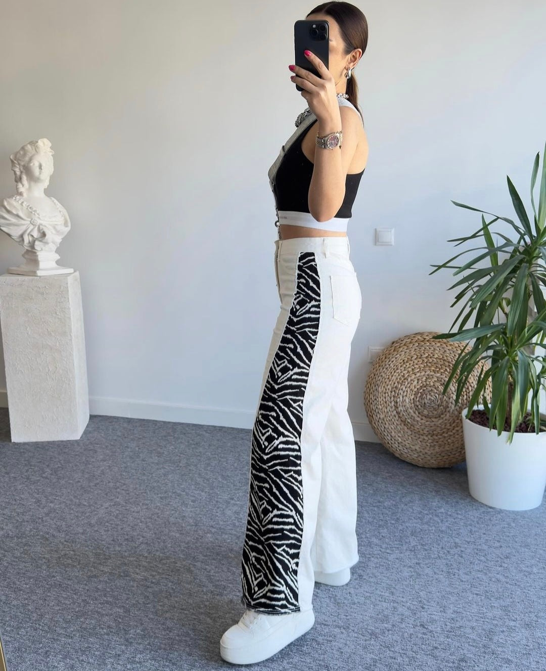 16085 Zebra Design Pants