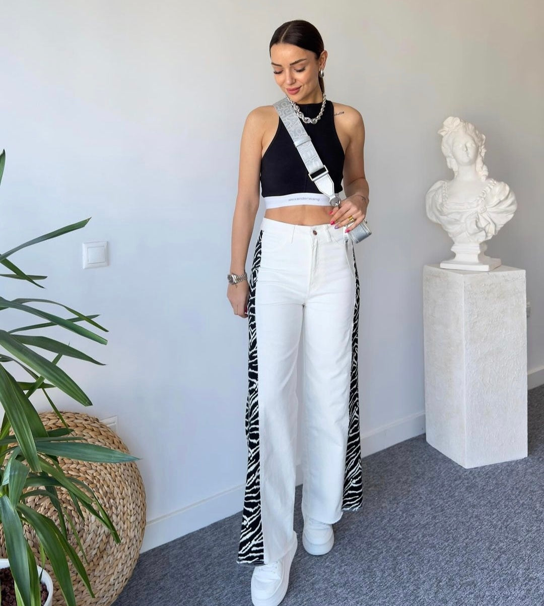 16085 Zebra Design Pants