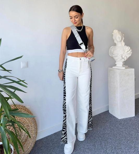 16085 Zebra Design Pants