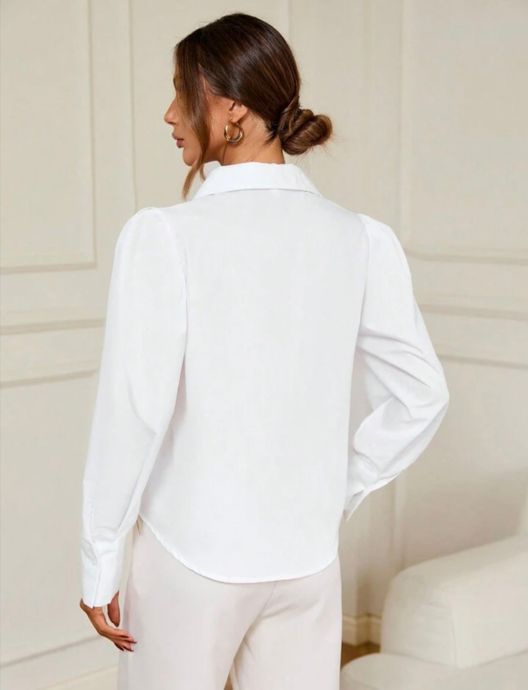 5181 White poplin Shirt
