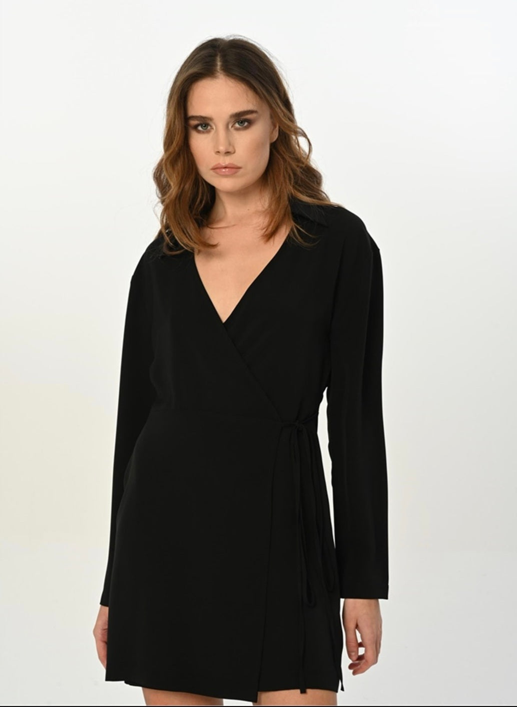 111204 Wrap Mini Dress