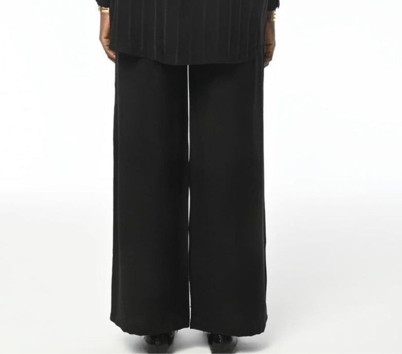 39357 Linen Black Pants