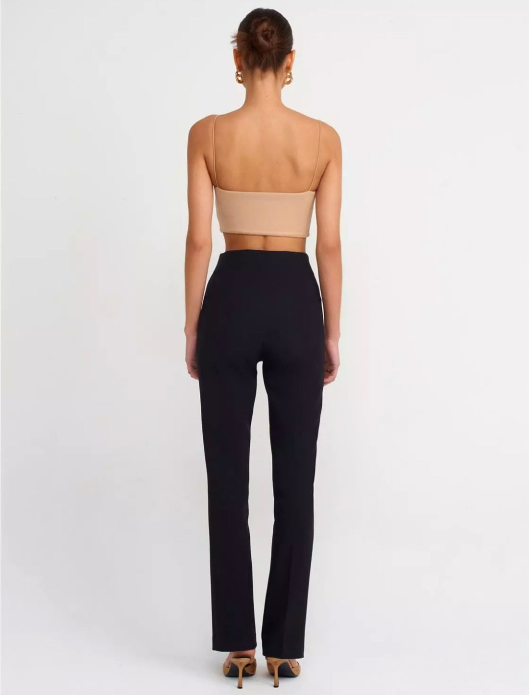 71241 Darted Flare Trousers