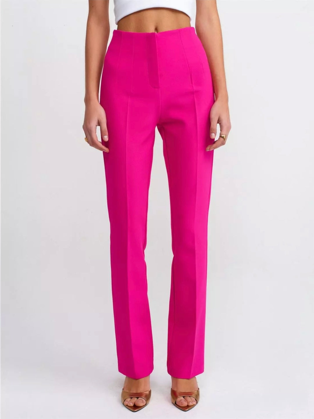 71241 Darted Flare Trousers