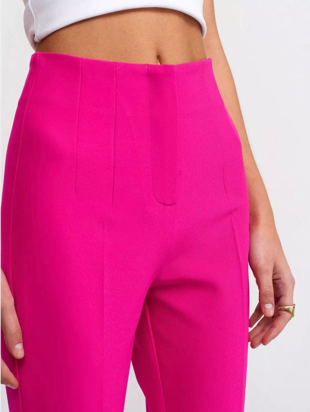 71241 Darted Flare Trousers