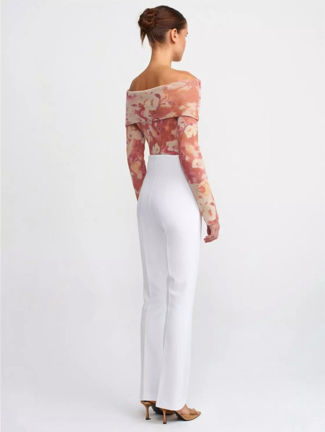 71241 Darted Flare Trousers