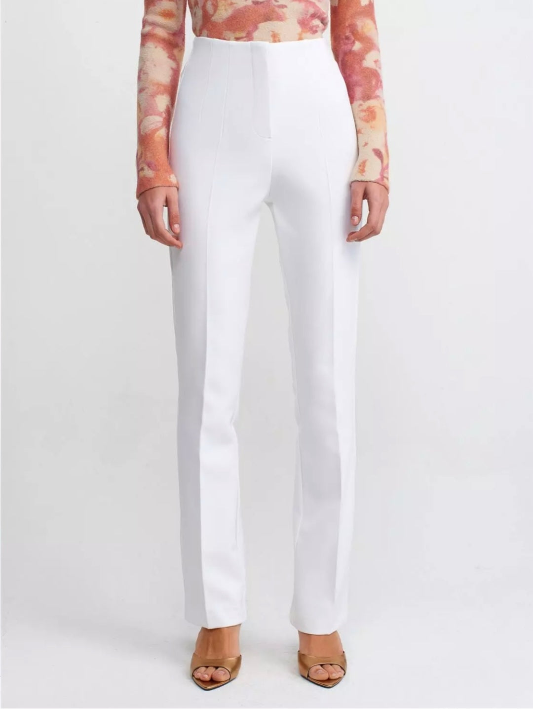 71241 Darted Flare Trousers