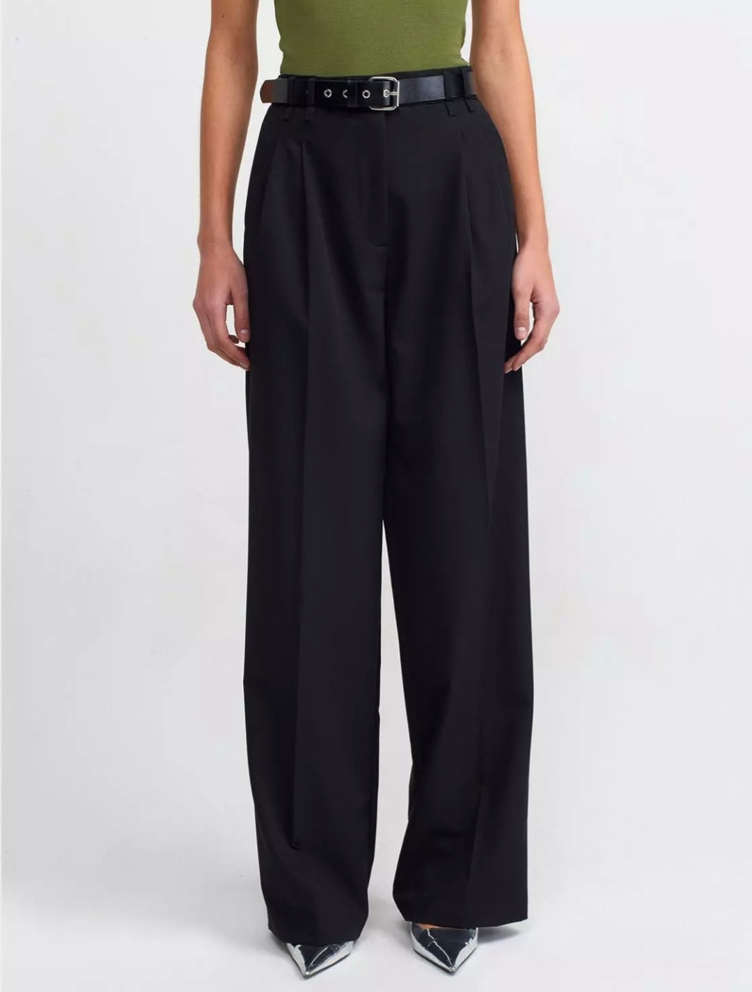 71272 Wide Leg Trousers without Belt