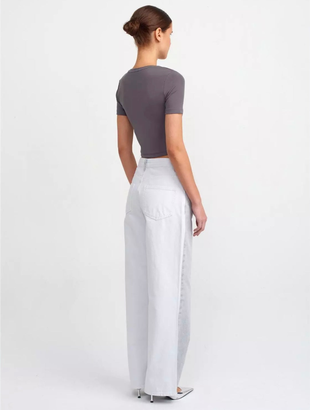 71447 Double Color Belt Trousers